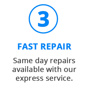 We repair your device fast and return it to you