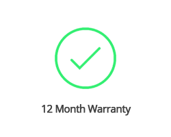 12 Month Warranty Included